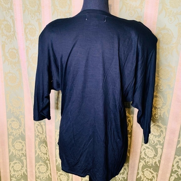 Vintage Black Western Connection Top With Black and Gold Sequin Size Small - Picture 3 of 4